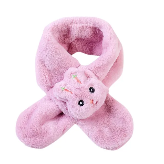 Children's winter scarf with bunny