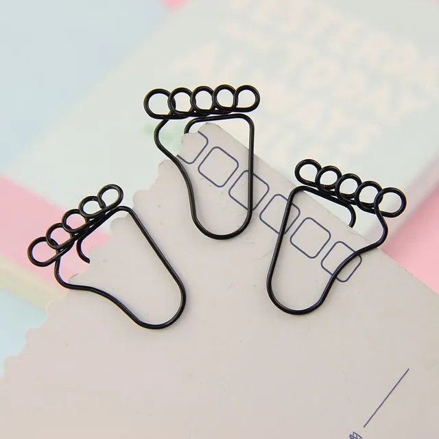 Design paper clips in a funny design of a human foot 12 pieces Ennius