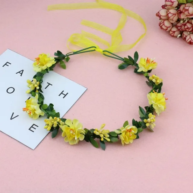 Romantic floral hair wreath