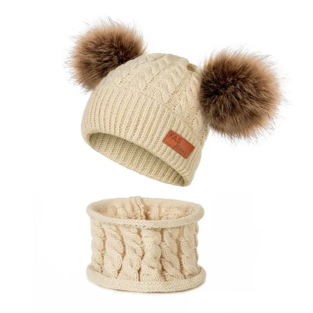 Children's winter hat and neck warmer set