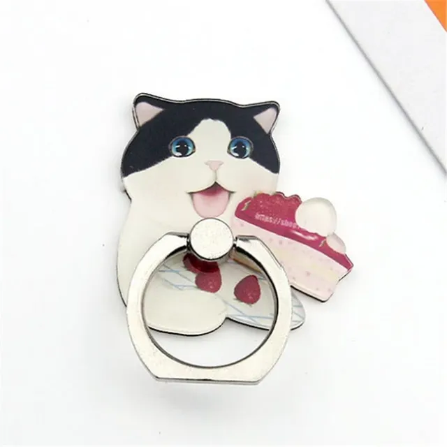 Cute vintage metal PopSockets holder in the shape of a cat