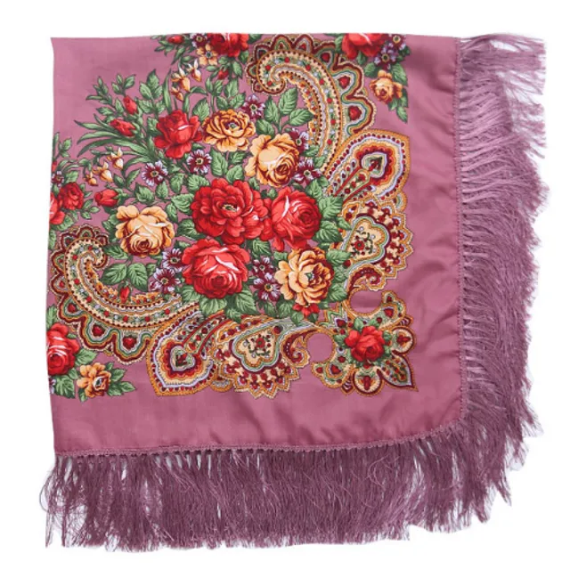 Ladies scarf with flowers - 12 colours