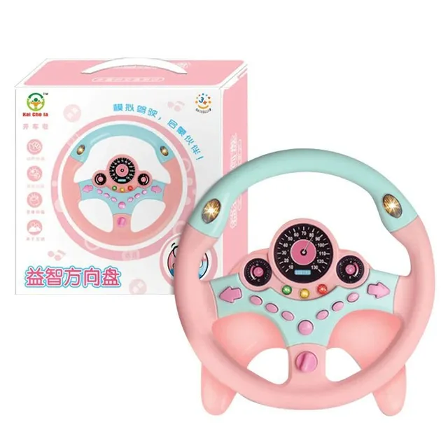 Child simulation steering wheel for car