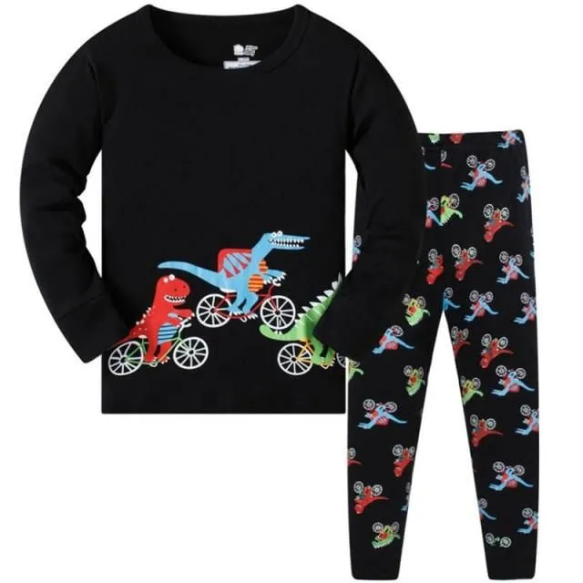 Children's two-piece pajamas with long sleeves