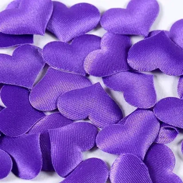 100 szt. tkaniny serce confetti do dekoracji walentynkowej imprezy