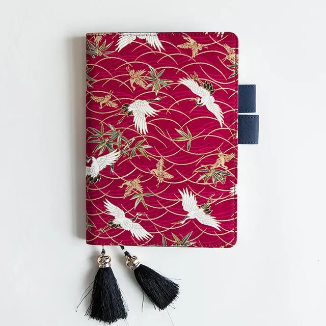 Diary with Japanese fabric cover