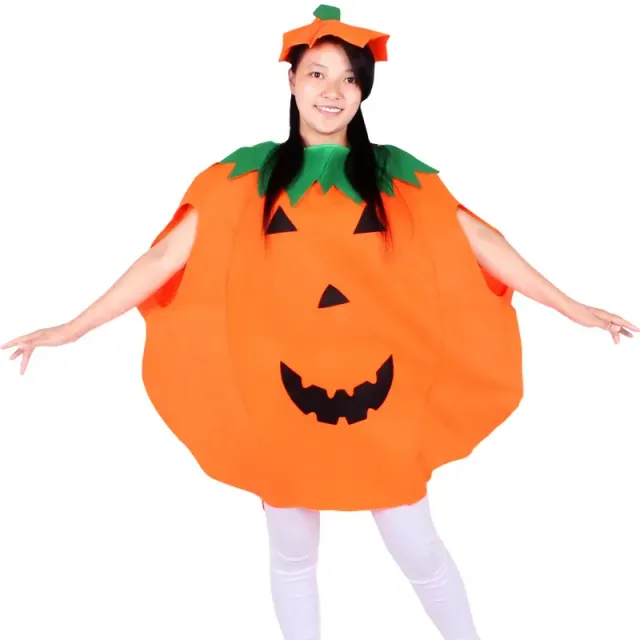 Costume d'Halloween en forme de citrouille pour enfants et adultes