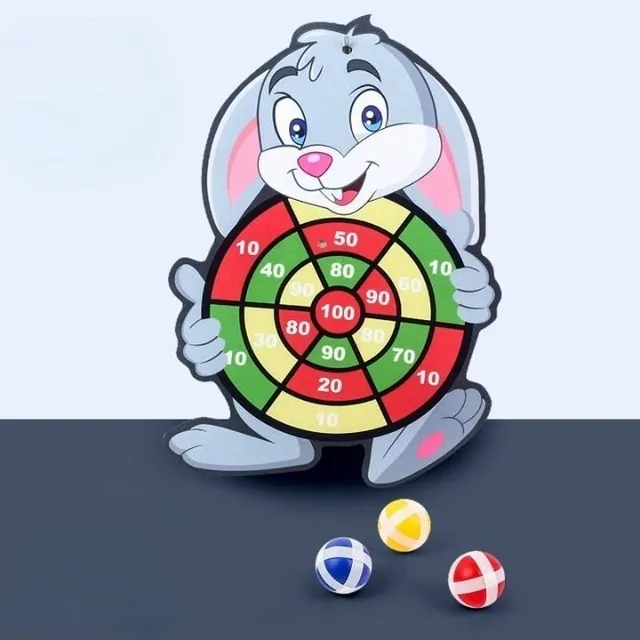 Children's target for throwing balls - Miri animals