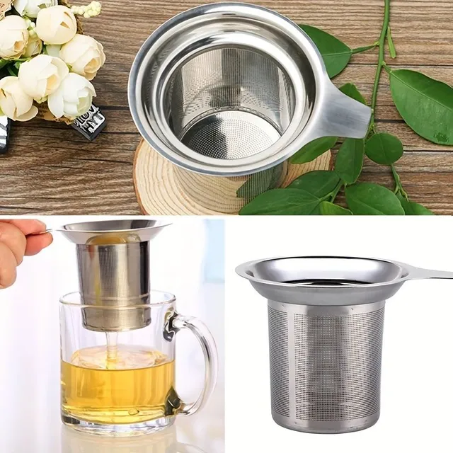 Premium stainless steel tea filter with fine sieve for precise lugging and smooth pouring