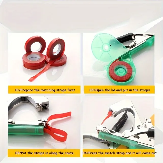 1pc Tying Machine On Grapes, Raspberry, Tomatoes, Vegetables and Planting Flowers, Tying Machine On Plants Tape Tying Tomato Peppers Gherkins Grapes Raspberry Wine Vegetables Great for Gardeners Farmers