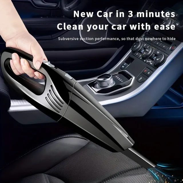 Wireless on-board vacuum cleaner © High performance © Into the car and home © Strong suction