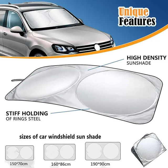 Sun visors on windscreen Foldable sun visors on front window for most passenger cars SUV Truck Vans