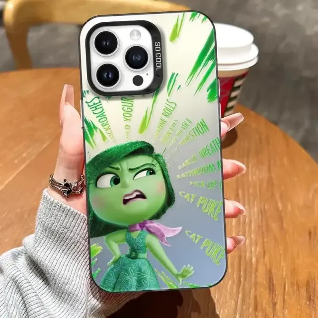 Husă drăguță și trendy pentru telefoanele iPhone cu diverse motive din desenele animate V în cap 2 - Inside Out 2