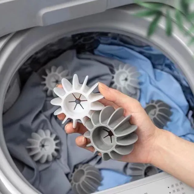 Boule en silicone pour lave-linge pour enlever les poils du linge