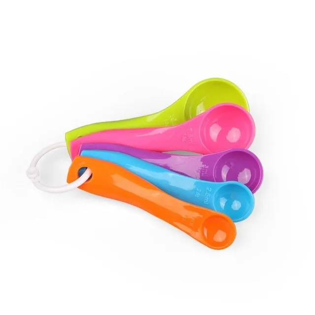 5 pcs color plastic measuring cups