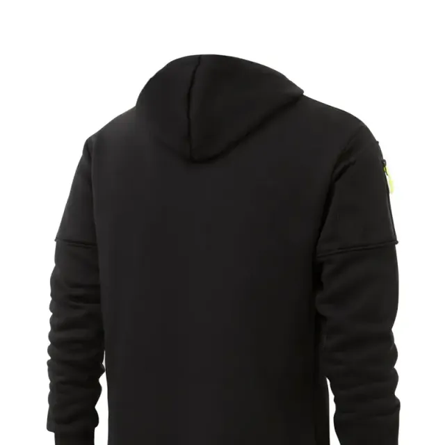 Male comfortable free hoodie with hood and zipper, men's clothing