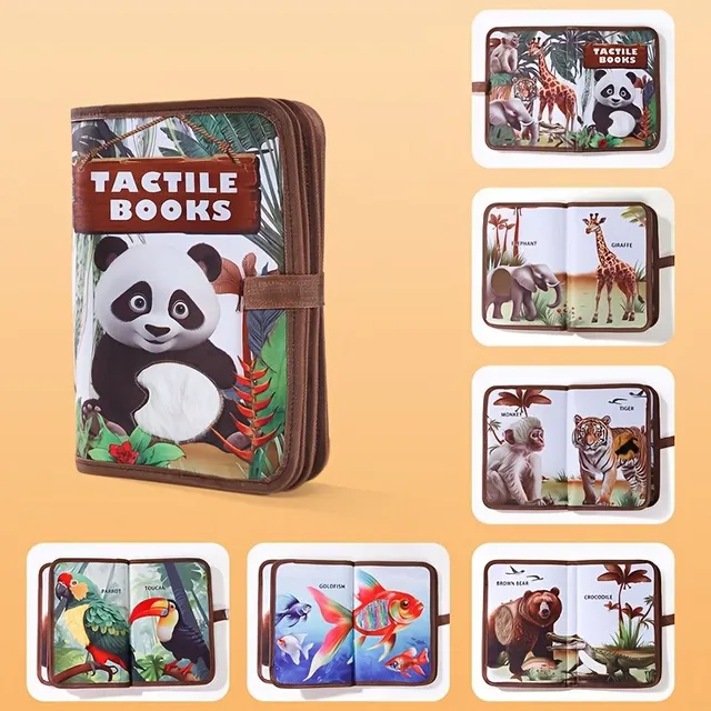 Libro interattivo tattile con animali per bambini