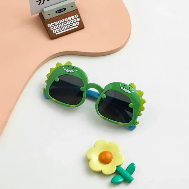 Cute Baby Sunglasses with Cartoon Dinosaur