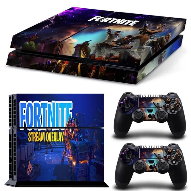 Protective self-adhesive cover for Fortnite-printed game controllers TN-PS4-8450