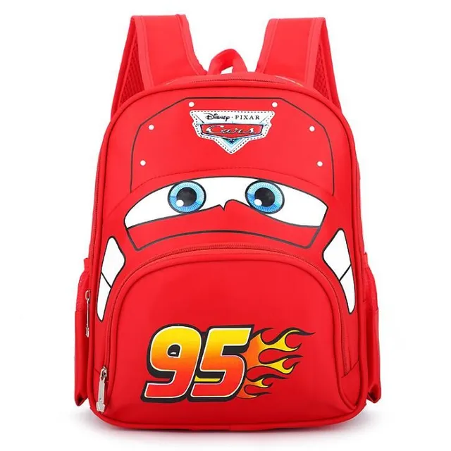 Children's waterproof backpack in the form of a car