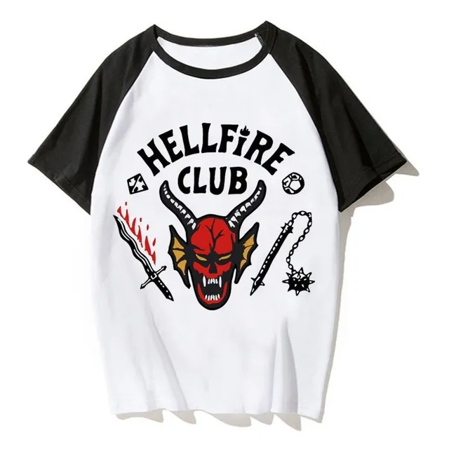 Men's short sleeve T-shirt with Club Hellfire print