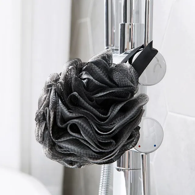 Moderné čierne umývanie špongie v luxusnom dizajne so saténovou stuhou