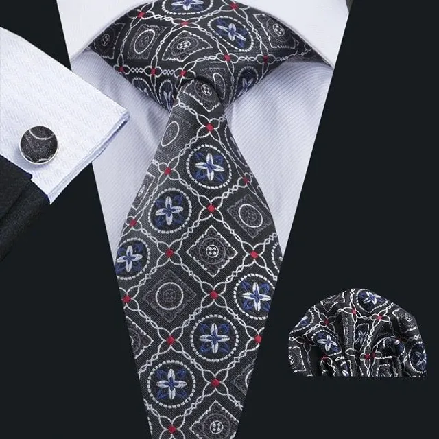 Stylish Men's Set © Tie, Kapeník, Cuff linkek