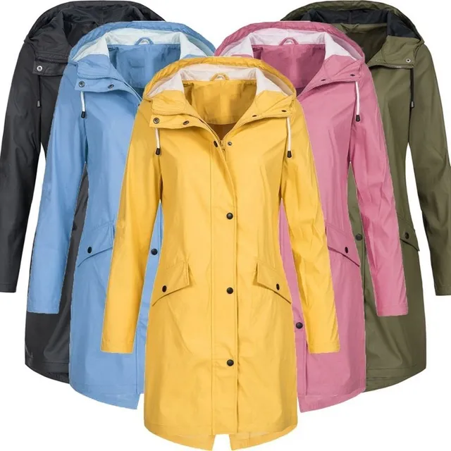 Women's hand-sewn waterproof coat Rains