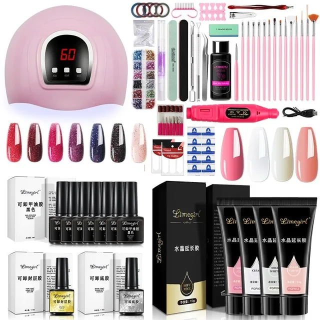 Kit de modelage des ongles avec lampe UV/LED