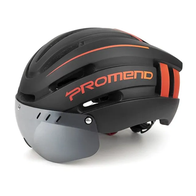 Kask rowerowy z okularami 57 - 62 cm