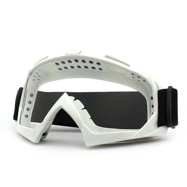 Ochelari de schi rezistenți la vânt cu protecție UV400 și filtru reflectorizant - Ochelari de schi și snowboard anti-aburire 18,5 x 5,7 cm