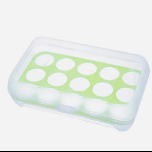 Plastic box for 15 eggs