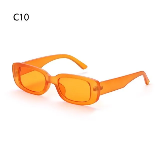 Női retro napszemüveg- több változat c10-clear-orange