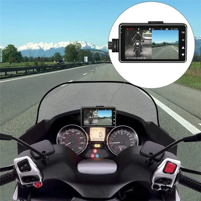 Instrument camera for motorcycling