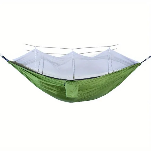 Anti-cottage double hammock with mosquito net for outdoor camping and home use