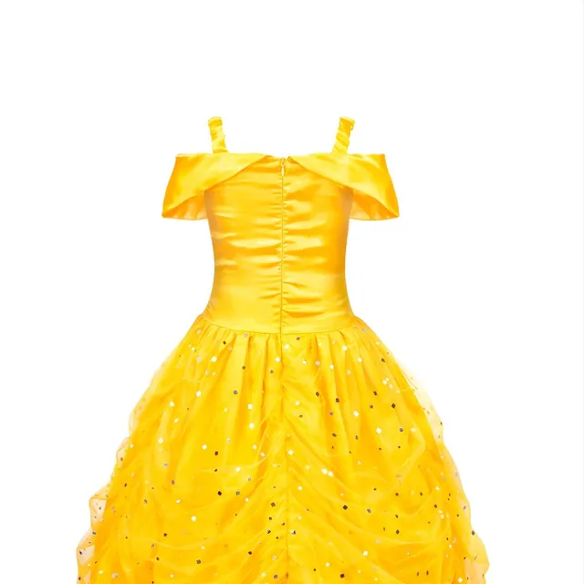 Sukienka dla dziewczyn - Księżniczka piękno z odsłonięty