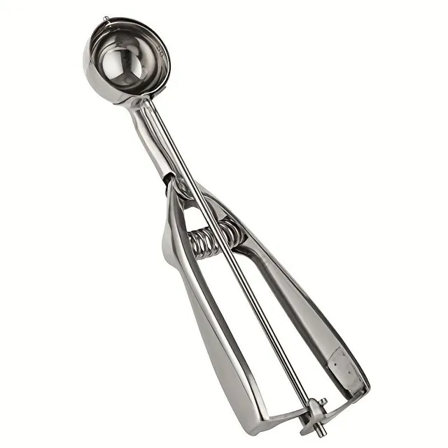 3v1 stainless steel ice cream scoop - ideal for easy picking and serving ice cream, fruit and melons