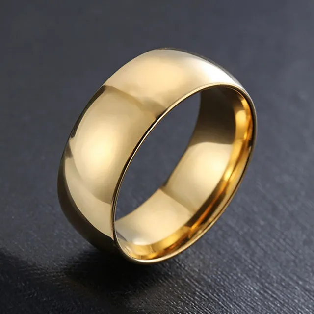 Men's elegant ring - fine pattern