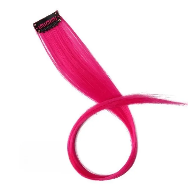 The spring of synthetic hair on the clip - different colors