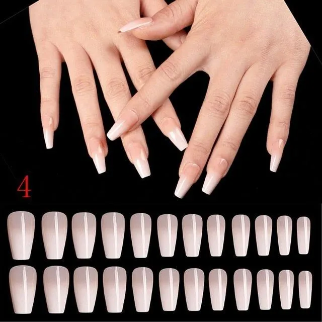 Artificial nails - 24pcs - More variants