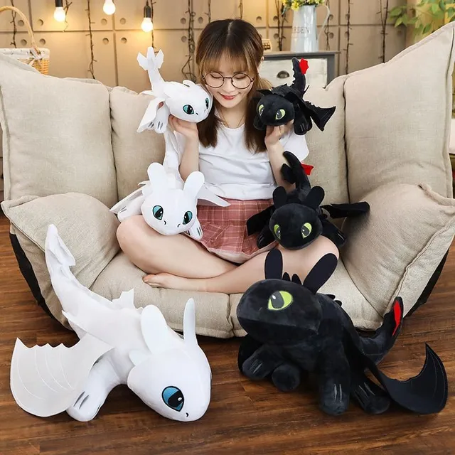 Cute Plush Toothless, Night Fury - viac veľkostí