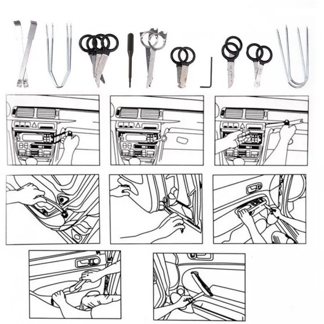 Set to dismantle radio and navigation 20 pcs