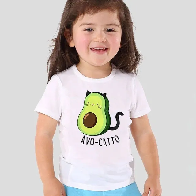 Tricou pentru copii cu avocado Rebecka