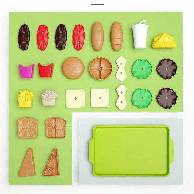 Kitchenette - 27pcs mini meals to play