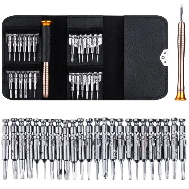 Miniature set 25 in 1 precision screwdrivers