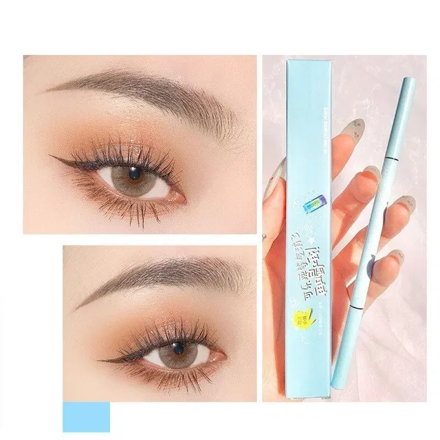 Luxurious fine eyebrow pencil creating natural appearance - several variants of shade