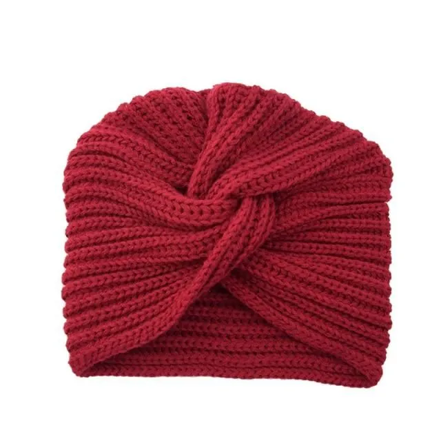 Dámské pletené turban