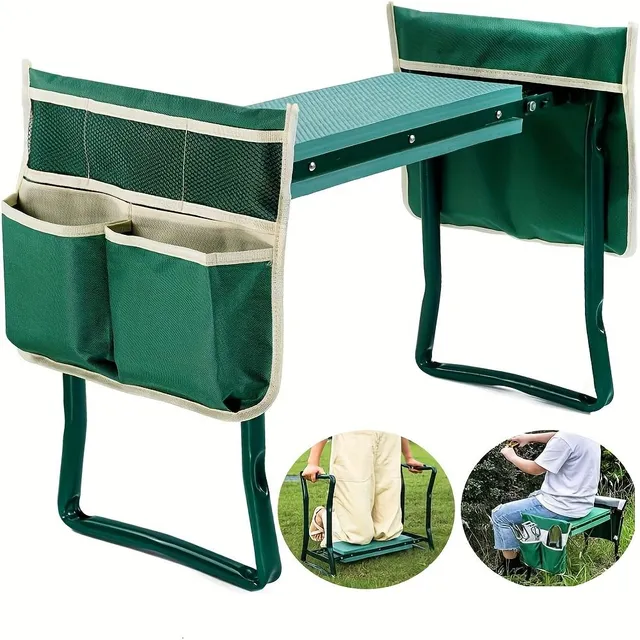 Kneeling bench and seat 2v1 with tool storage and soft padding from EVA foam