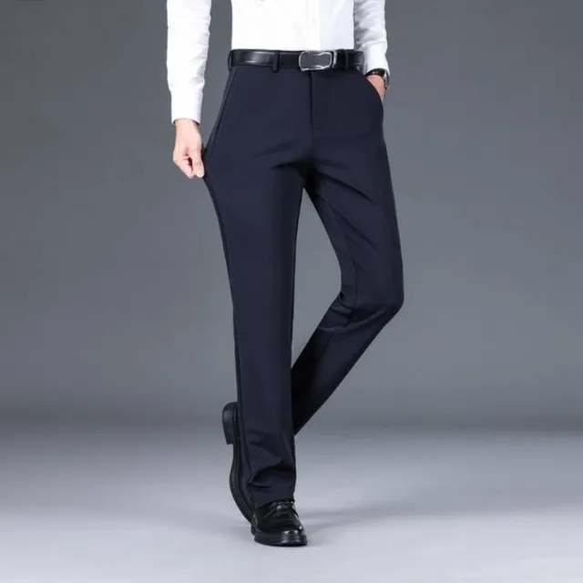 Men's Warm and Strong Suit Pants - Elegant and Comfortable Pants for Colder Days