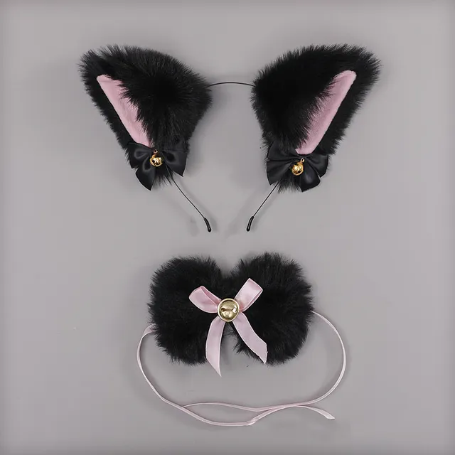 Fox Cat Ears Headband Choker Cosplay Accessory